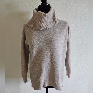 Loft - Cozy Tan Cowl Neck Sweater - SP